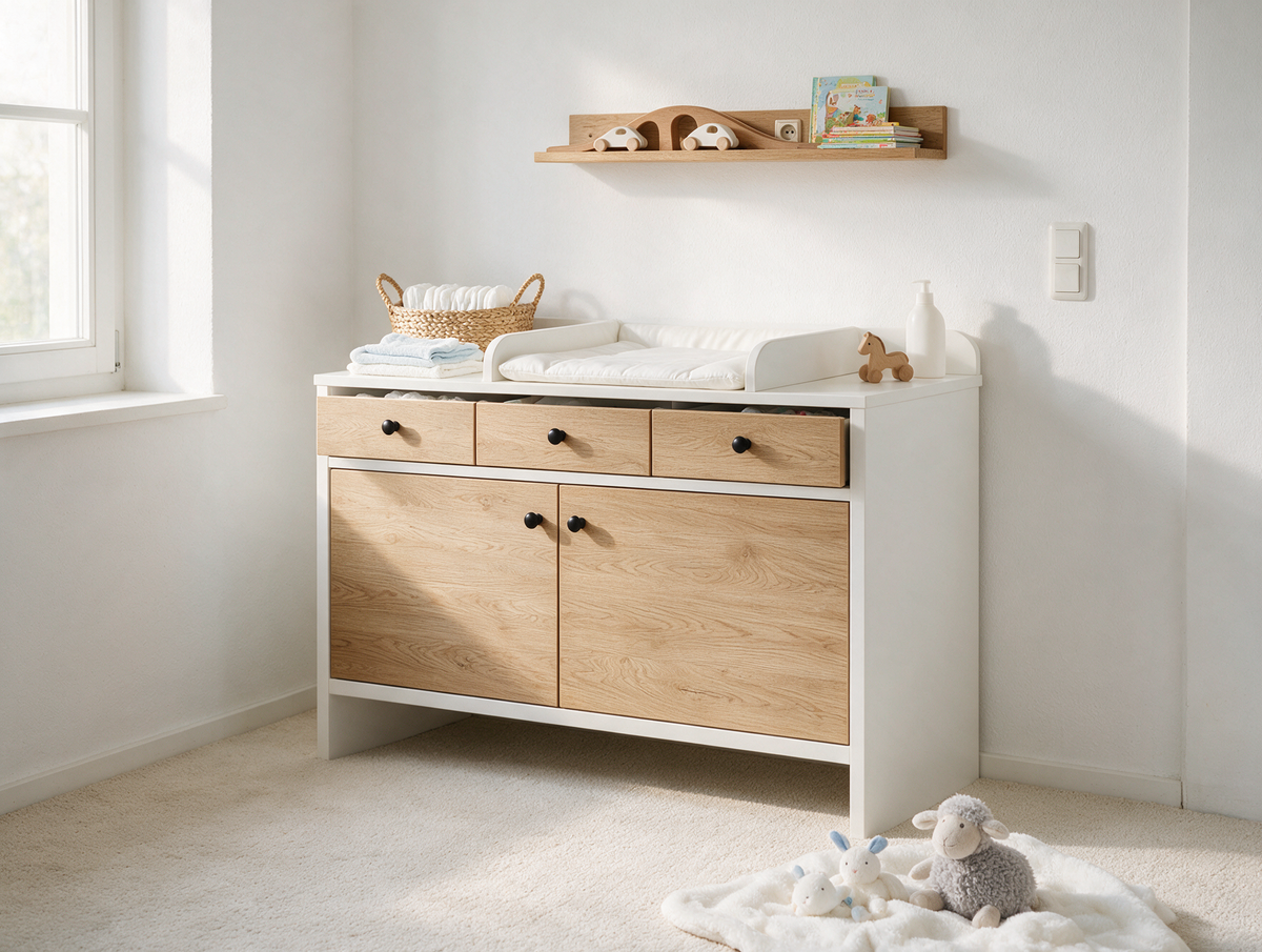 Wickelkommode – so wählen Sie das passende Modell fürs Babyzimmer