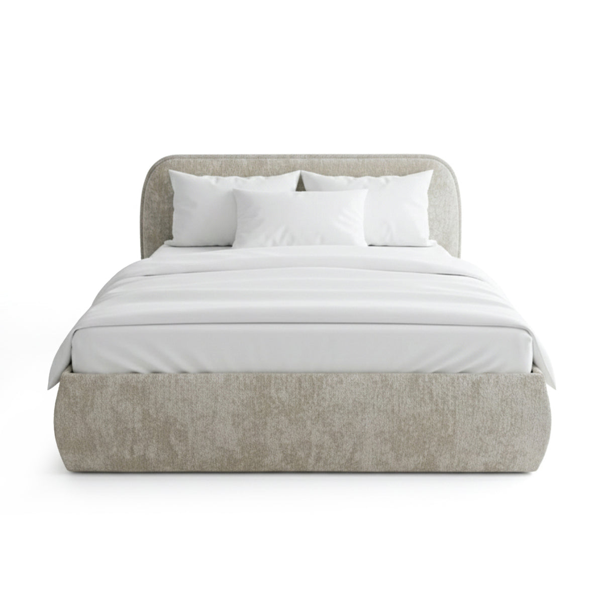 Polsterbett mit Bettkasten im Soft-Modern-Stil | Eterial