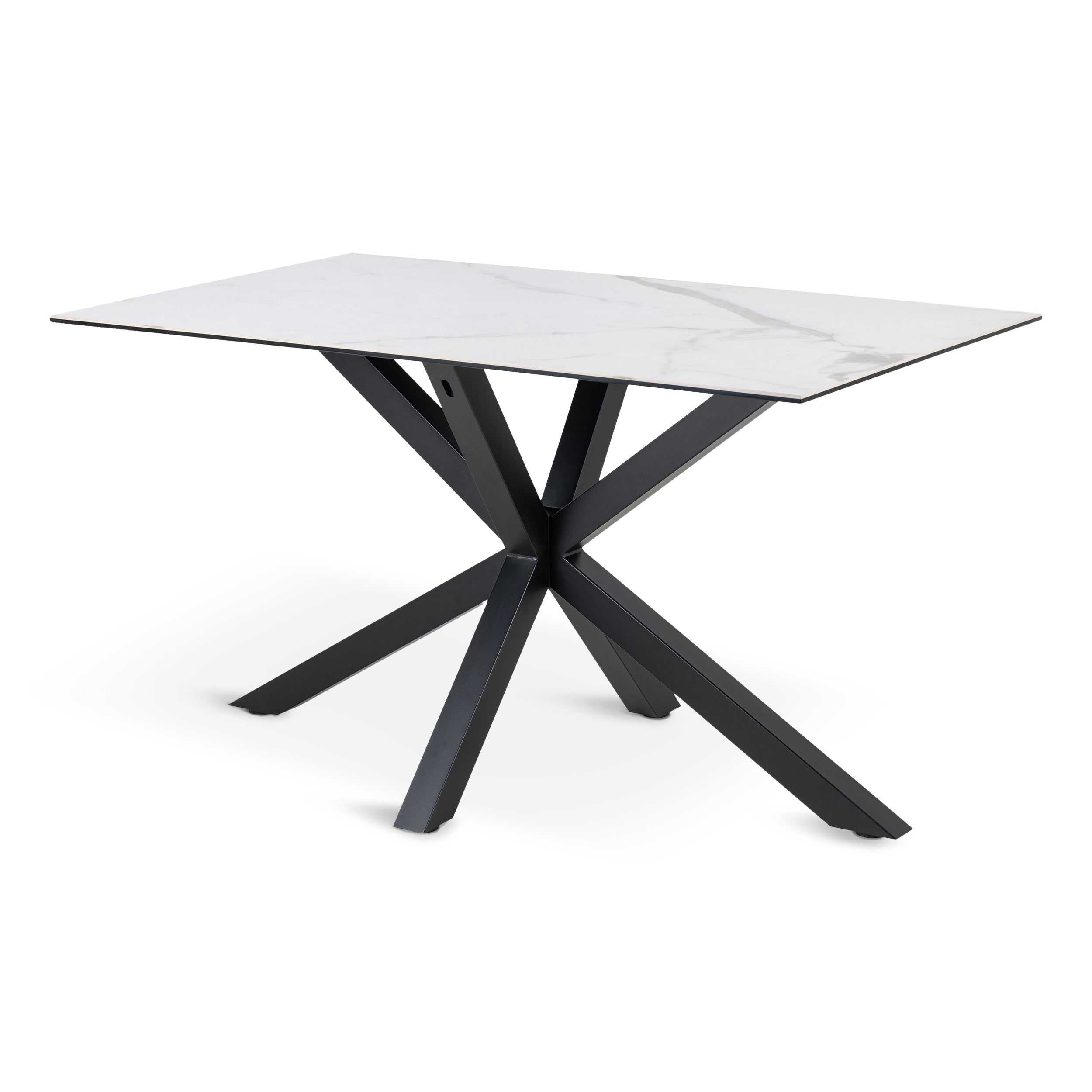 Stół do jadalni 135x80 w stylu nowoczesnym | Oryss Chłodna Biel