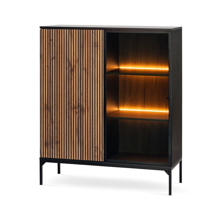 Komoda Lampy 104x126 Czarny