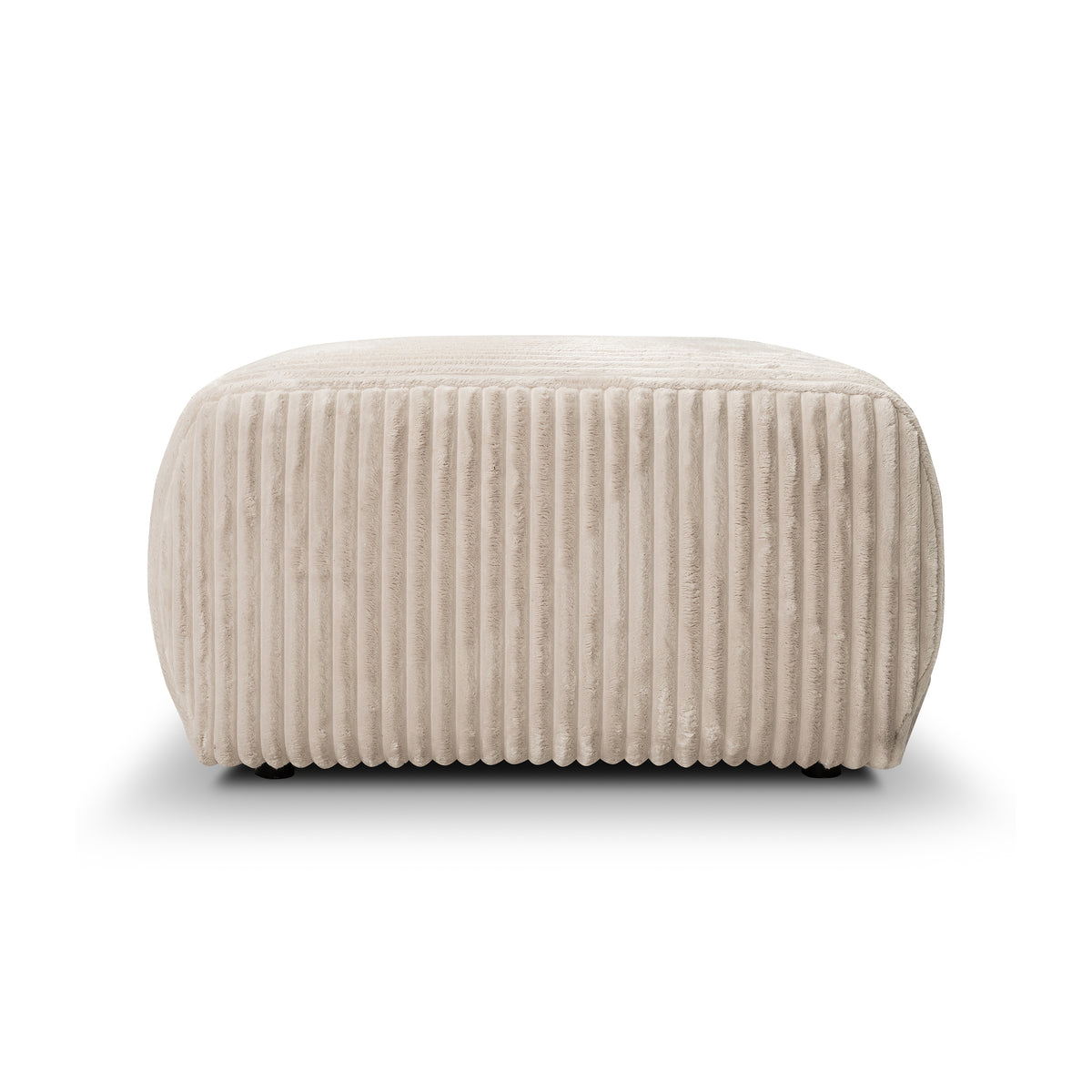 Gepolsterter Pouf 82x41 im Vintage-Stil | ALLORO – Seitenansicht