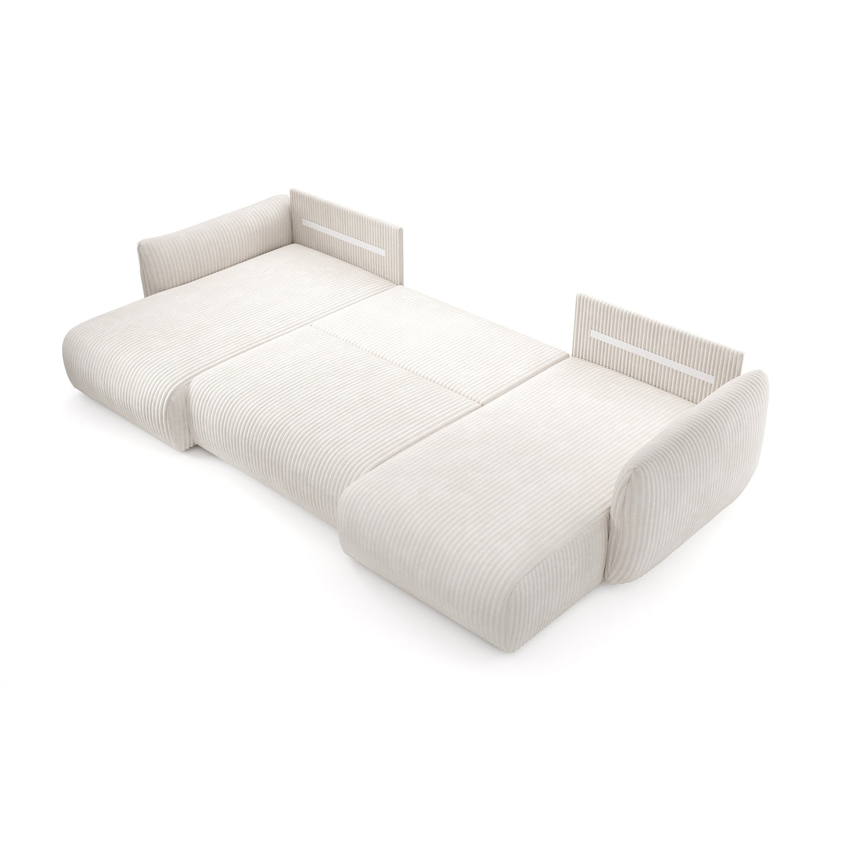 U-Ecksofa mit Schlaffunktion und Liegefläche 145x302 im Vintage-Stil | ALLORO – Bild 7