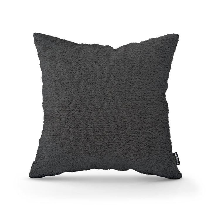 Poduszka Dekoracyjna Baranek 45x45 Grafitowy Cień