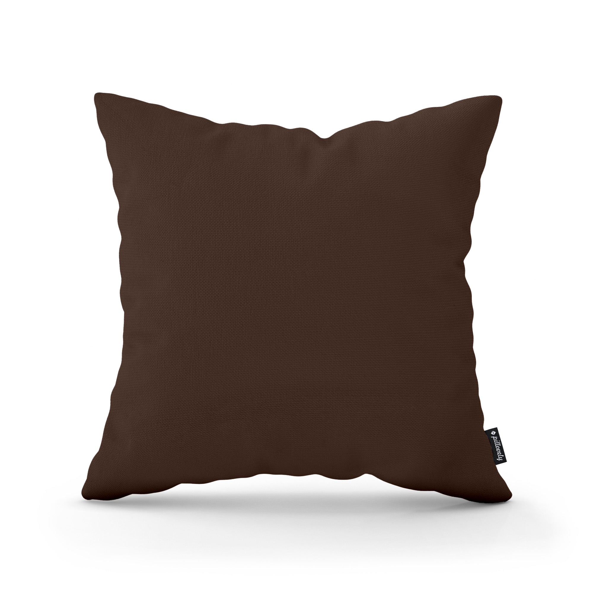 Poduszka Dekoracyjna Gładka 45x45 Brąz Hebanowy