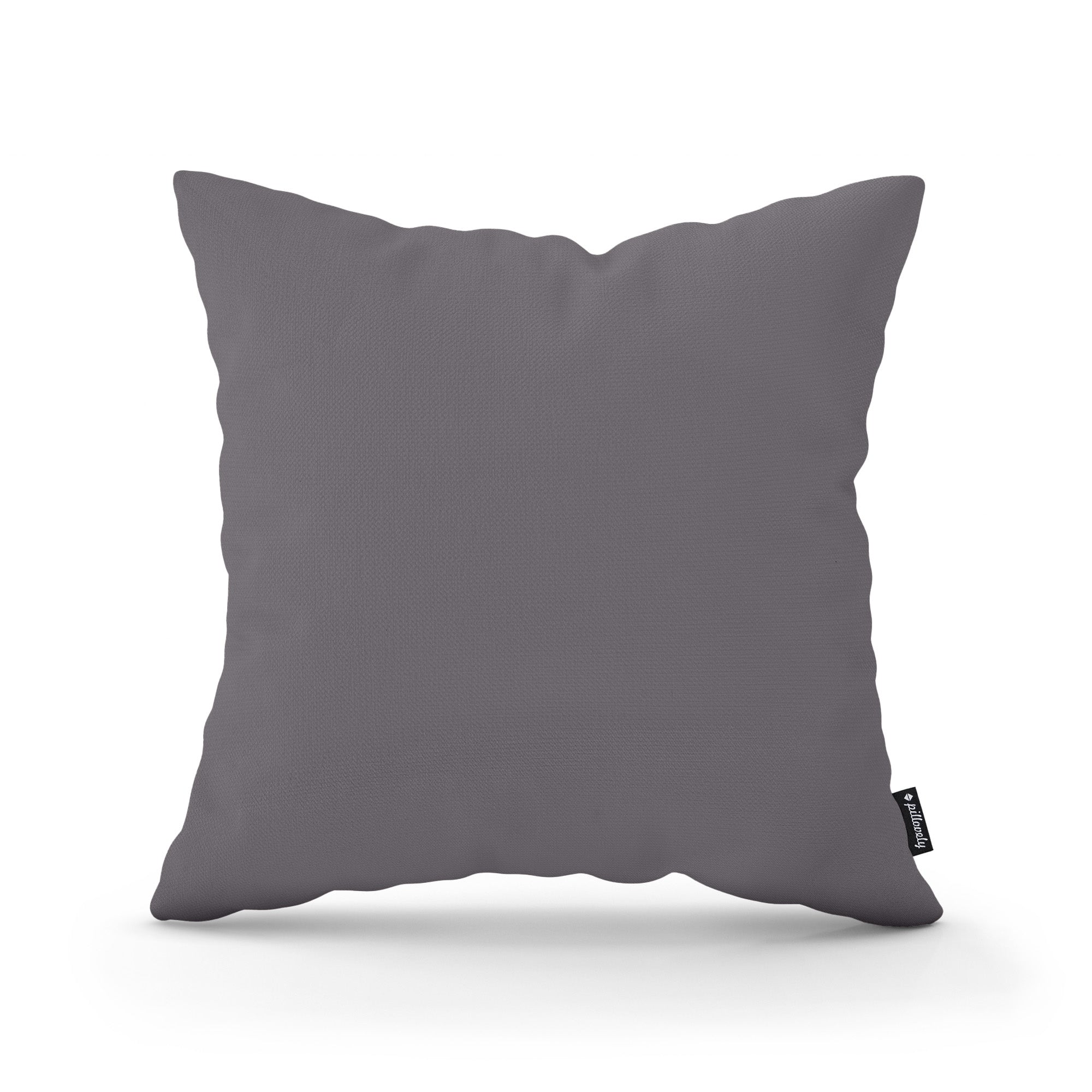 Poduszka Dekoracyjna Gładka 45x45 Szary Melanż