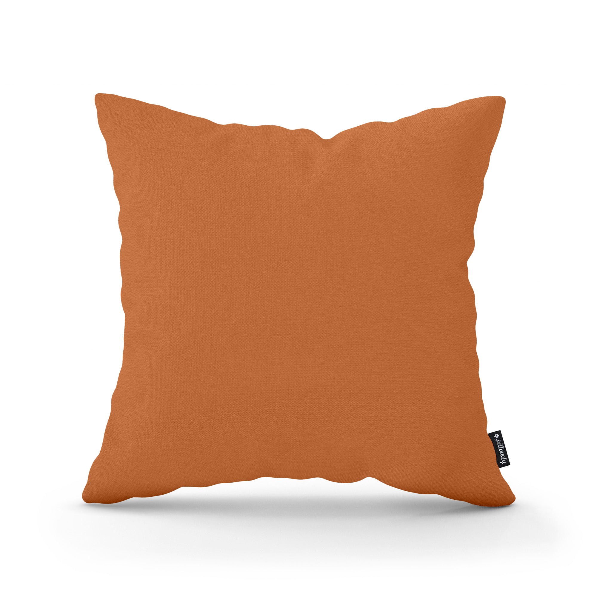 Poduszka dekoracyjna 45×45 cm w stylu minimalistycznym | Gładka Karmelowa Ochra (KRONOS 40)