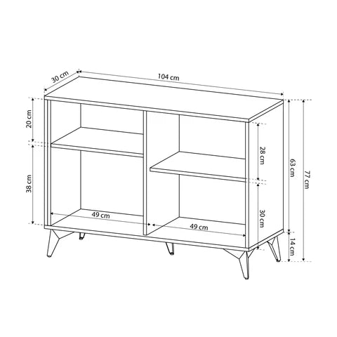 Komoda 104x78 w stylu loftowym | Nirwana