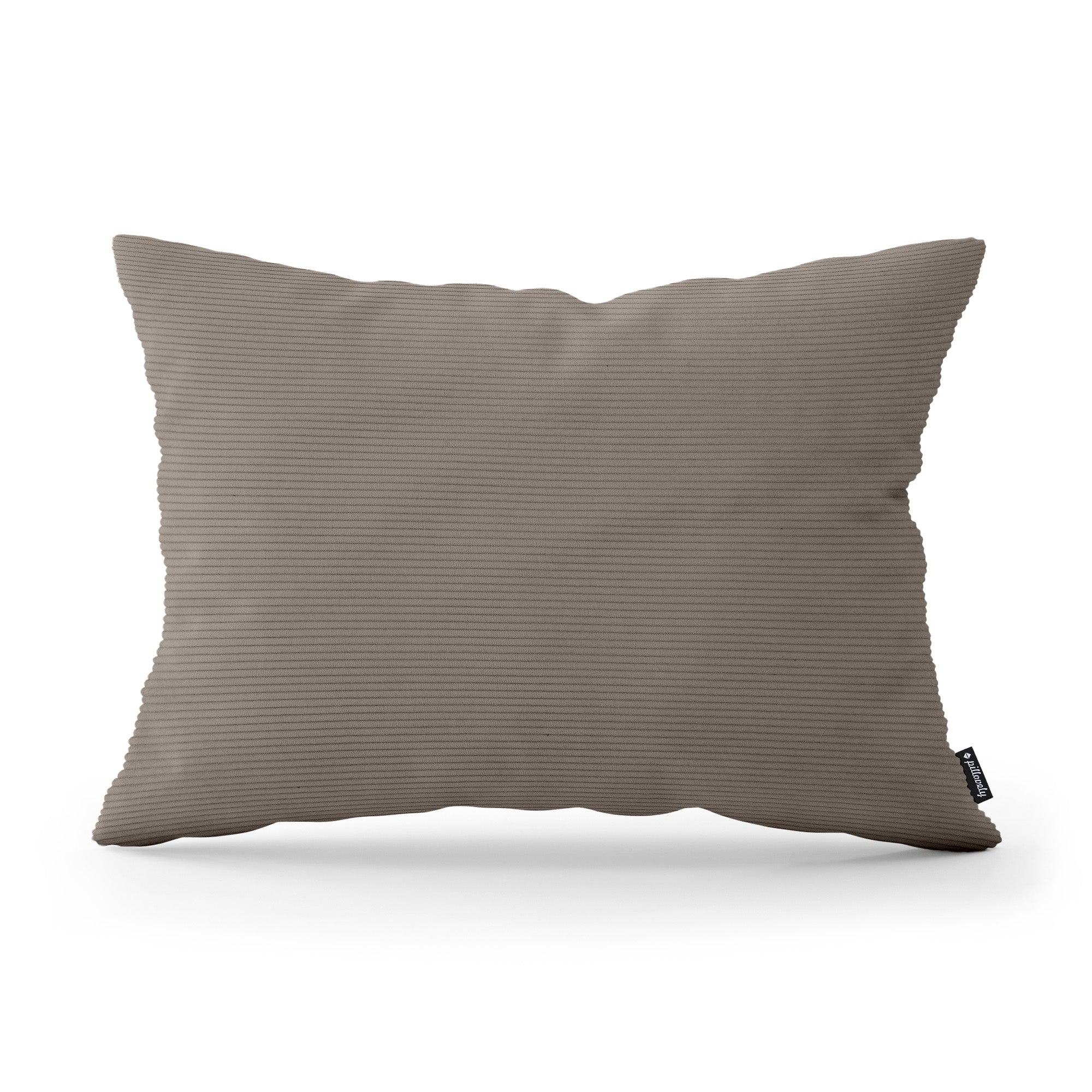 Poduszka dekoracyjna 40×55 cm do salonu w stylu loft | Sztruks Taupe Orzechowy (ONTARIO 03)