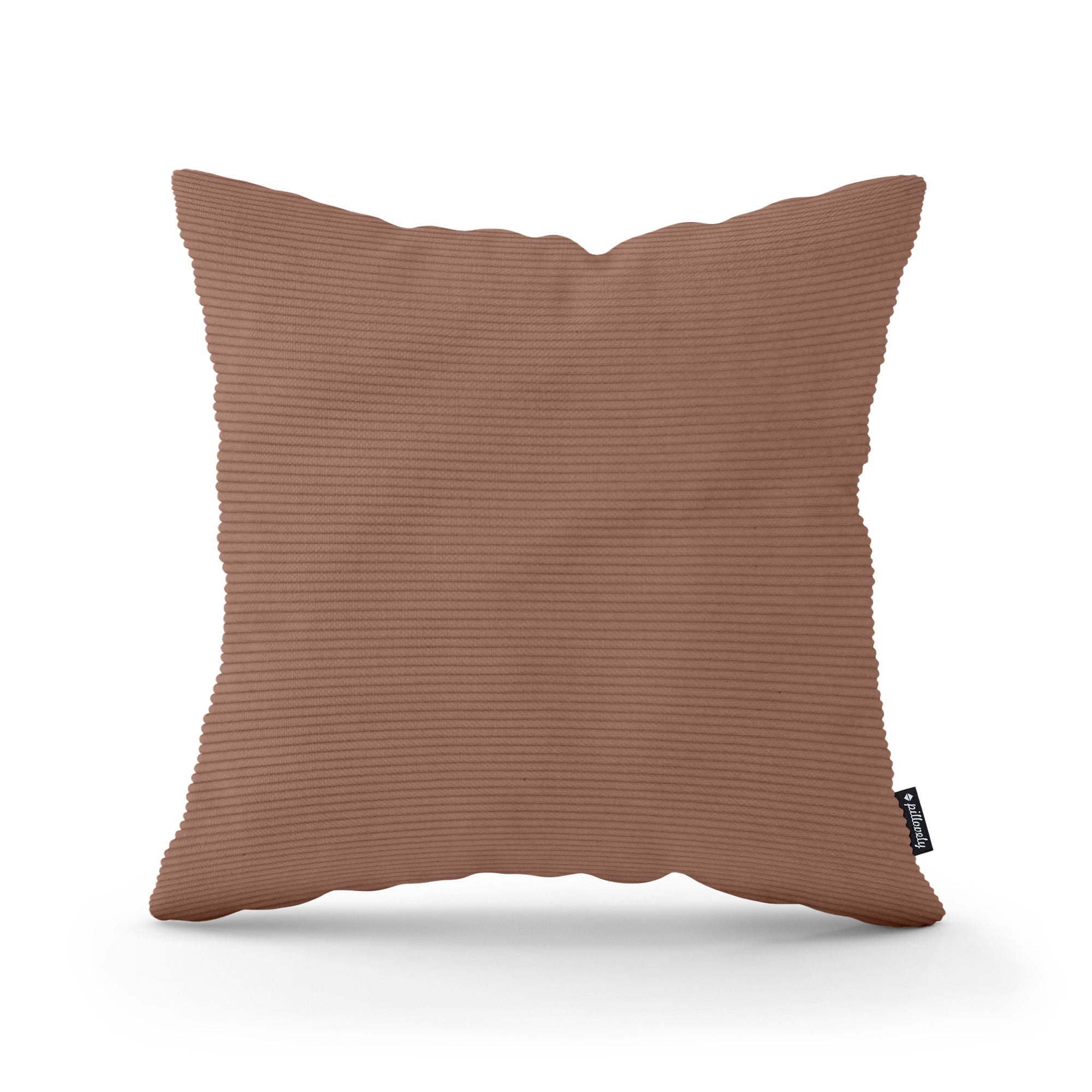 Poduszka dekoracyjna 45×45 cm w stylu scandi i boho | Sztruks Brązowa Patyna (ONTARIO 30)