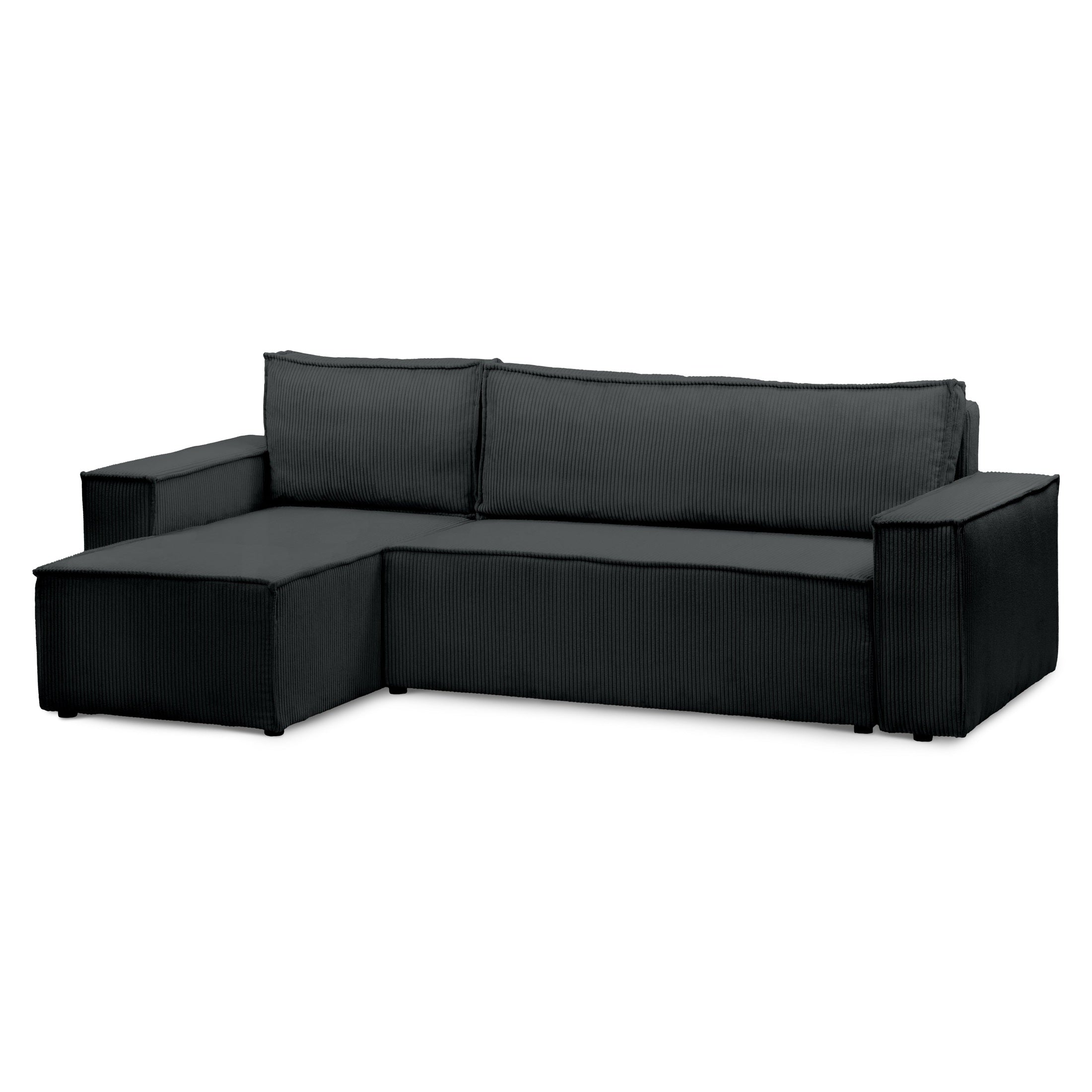 Narożnik uniwersalny z funkcją spania 3-osobowy 200x142–154 w stylu loft | Agi Węgiel (POSO 135) Uniwersalny