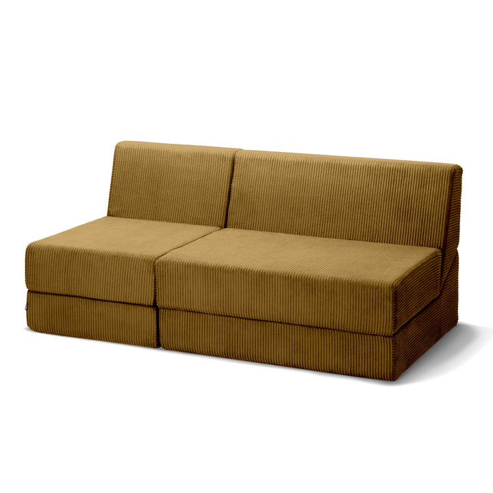 Sofa Dalia Złocisty Orzech Trzyosobowa