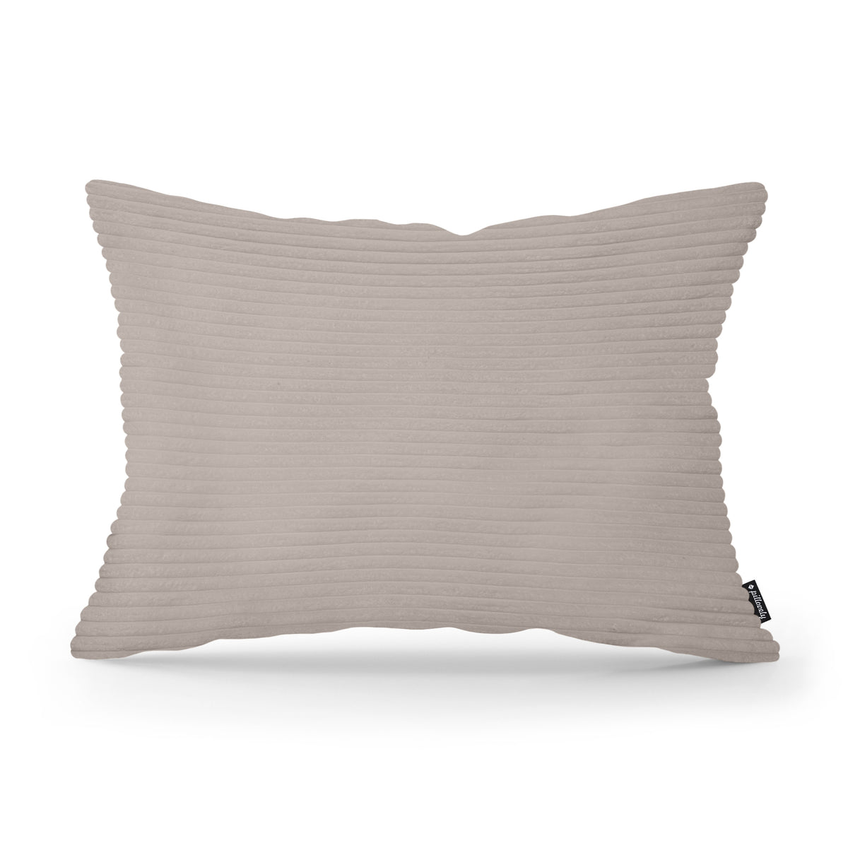 Dekokissen 40x55 cm im Vintage-Stil | Breiter Cord – Champagner-Asche (POSO 03)
