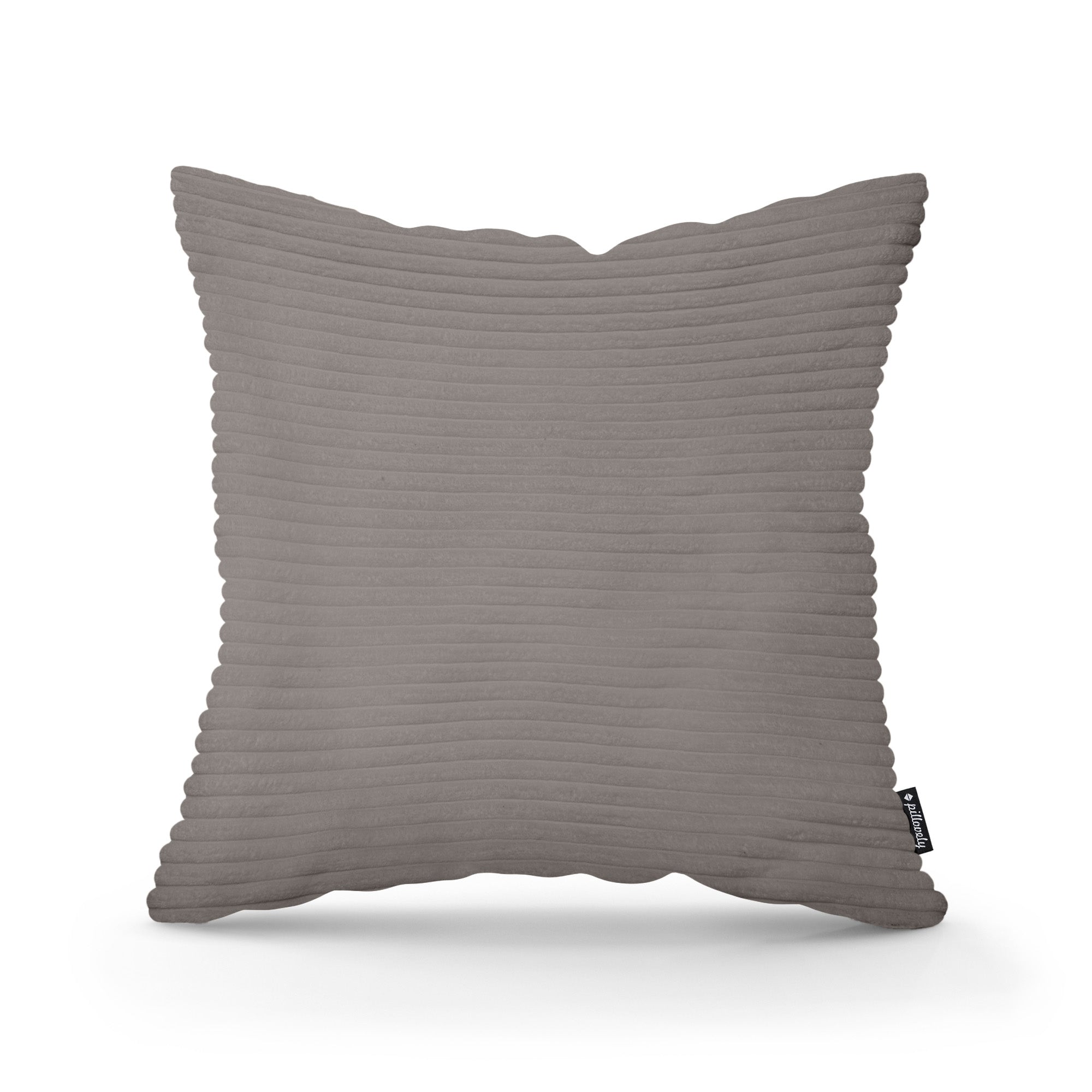 Poduszka dekoracyjna 45×45 cm w stylu scandi i boho | Szeroki Sztruks Wędzone Drewno (POSO 04)