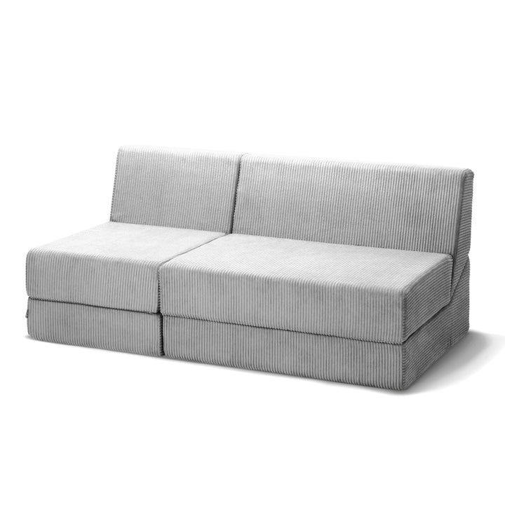 Sofa Dalia Popielata Biel Trzyosobowa