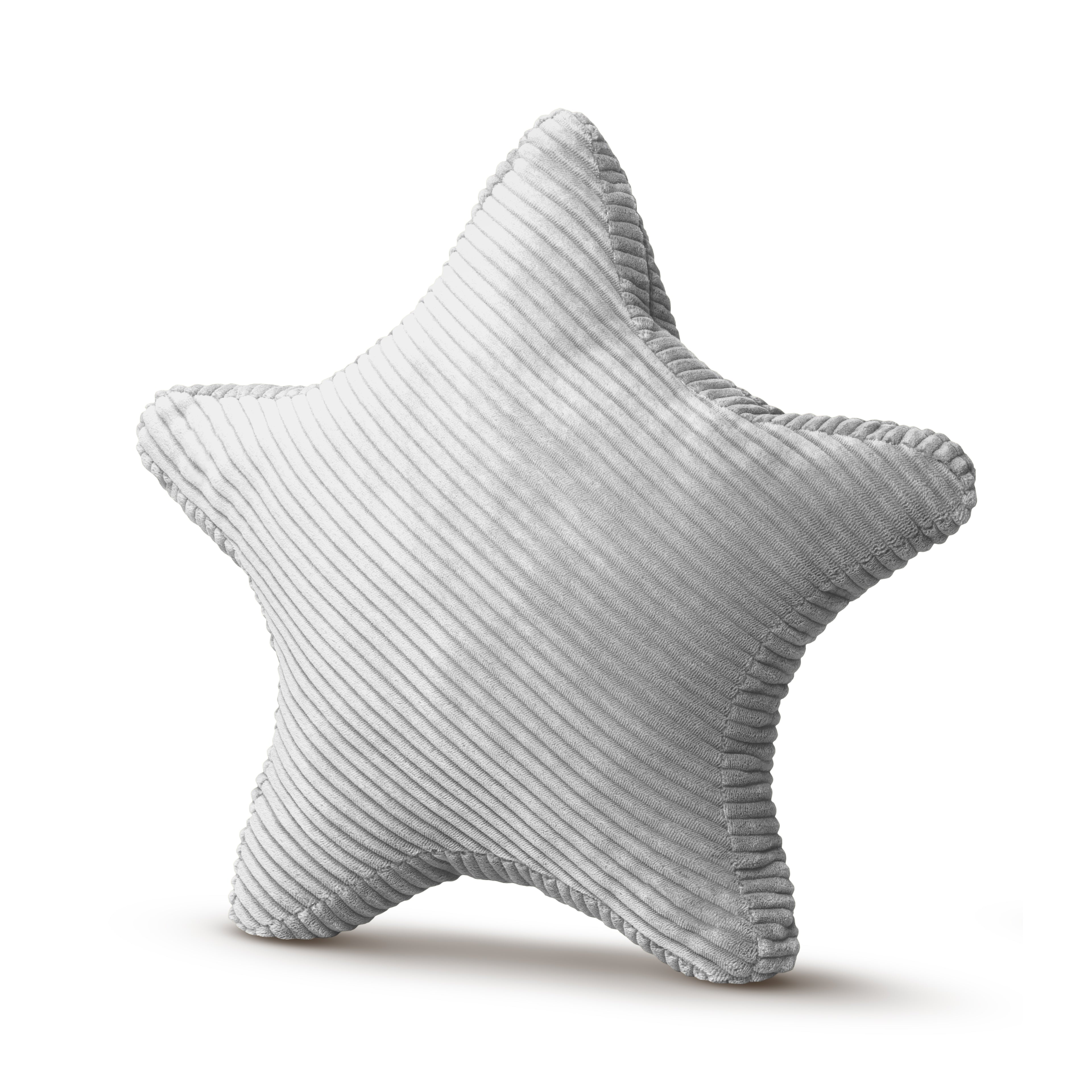 Poduszka Decoracyjna Star Popielata Biel