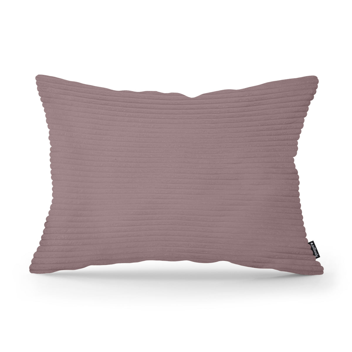 Dekokissen 40x55 cm im Vintage-Stil | Breiter Cord – Altrosabraun (POSO 130)