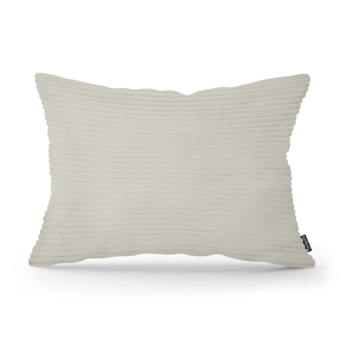 Dekokissen 40x55 cm im Vintage-Stil | Breiter Cord – Graues Leinen (POSO 140)