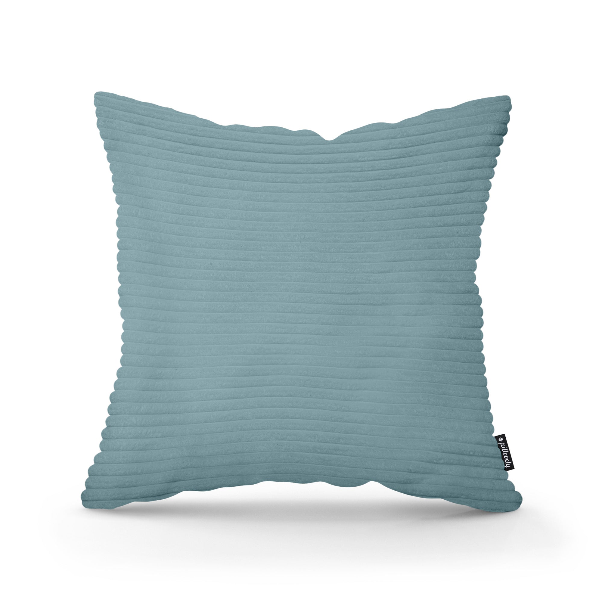 Poduszka dekoracyjna 45×45 cm w stylu scandi i boho | Szeroki Sztruks Zimna Mięta (POSO 26)