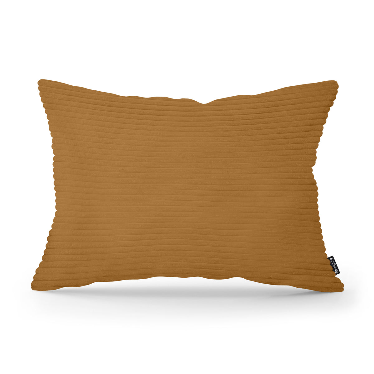 Dekokissen 40x55 cm im Vintage-Stil | Breiter Cord – Karamell (POSO 42)