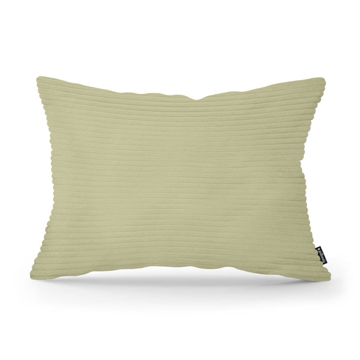 Dekokissen 40x55 cm im Vintage-Stil | Breiter Cord – Olive (POSO 44)