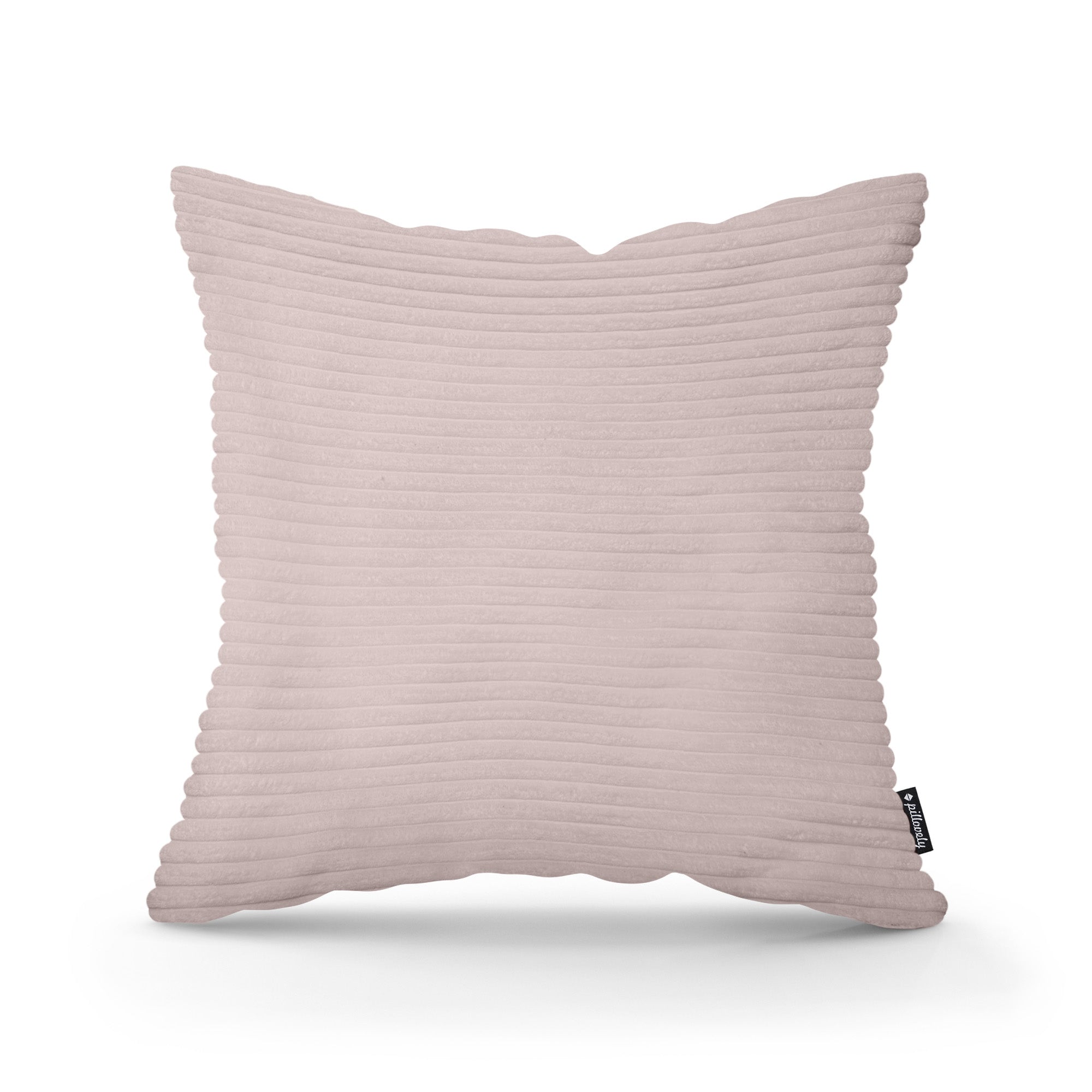 Poduszka dekoracyjna 45×45 cm w stylu scandi i boho | Szeroki Sztruks Zgaszony Róż (POSO 52)