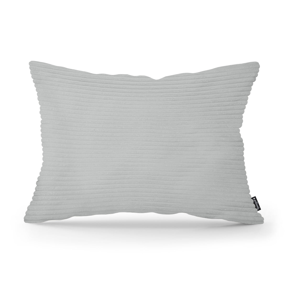 Dekokissen 40x55 cm im Vintage-Stil | Breiter Cord – Grauer Bambus (POSO 55)