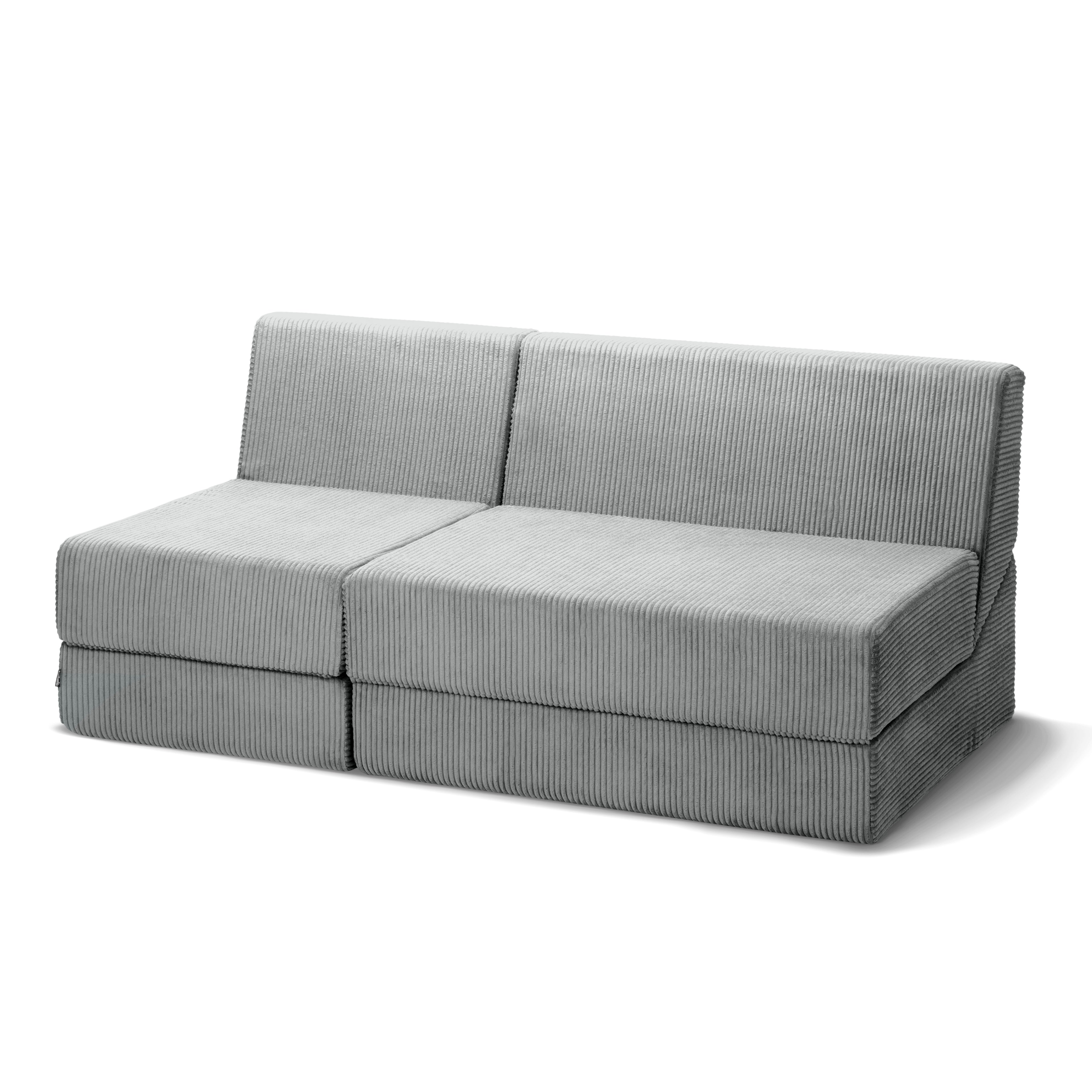 Sofa Dalia Szary Bambus Trzyosobowa