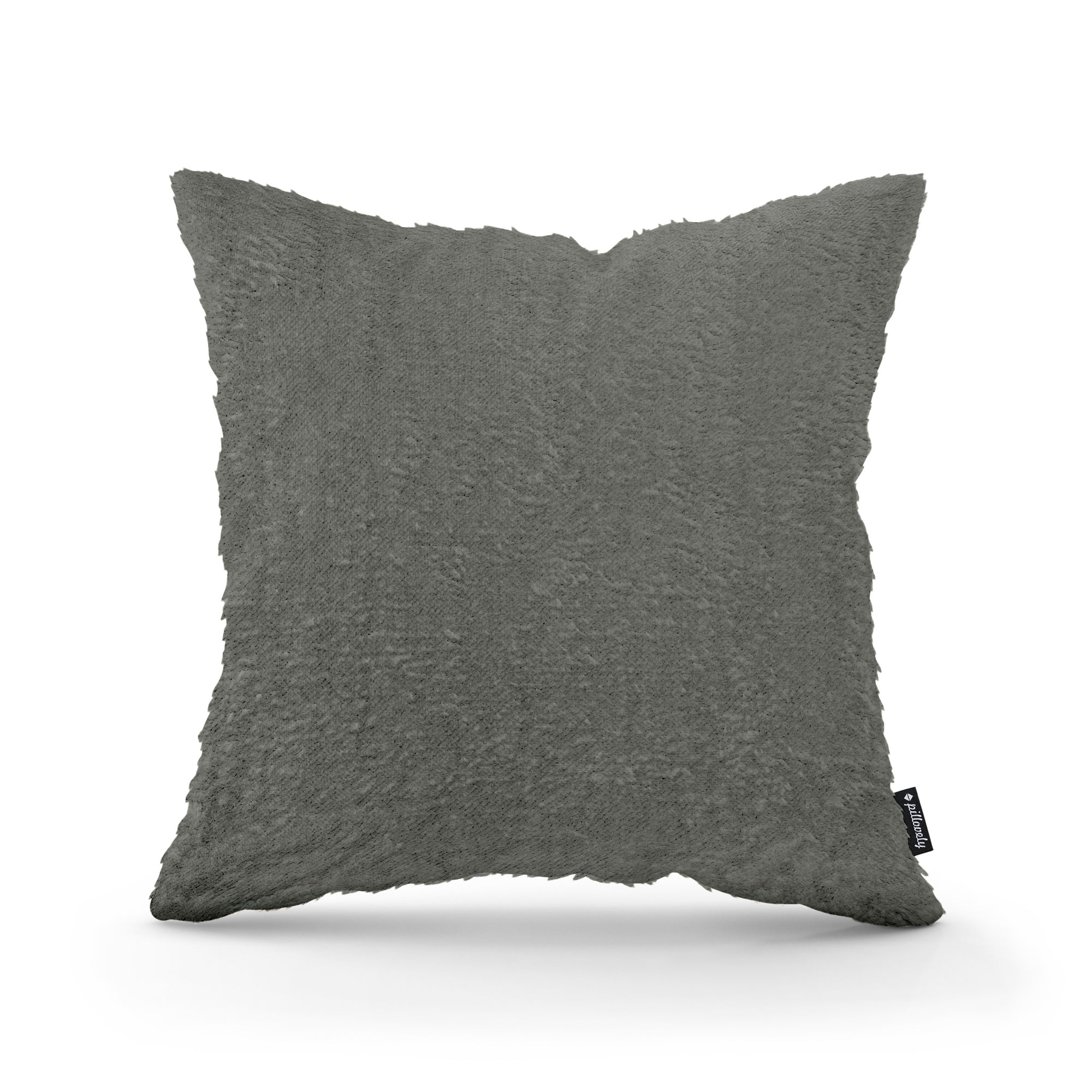 Poduszka dekoracyjna 45×45 cm w stylu glamour | Plusz Popielista Zieleń (SORRISO 02)