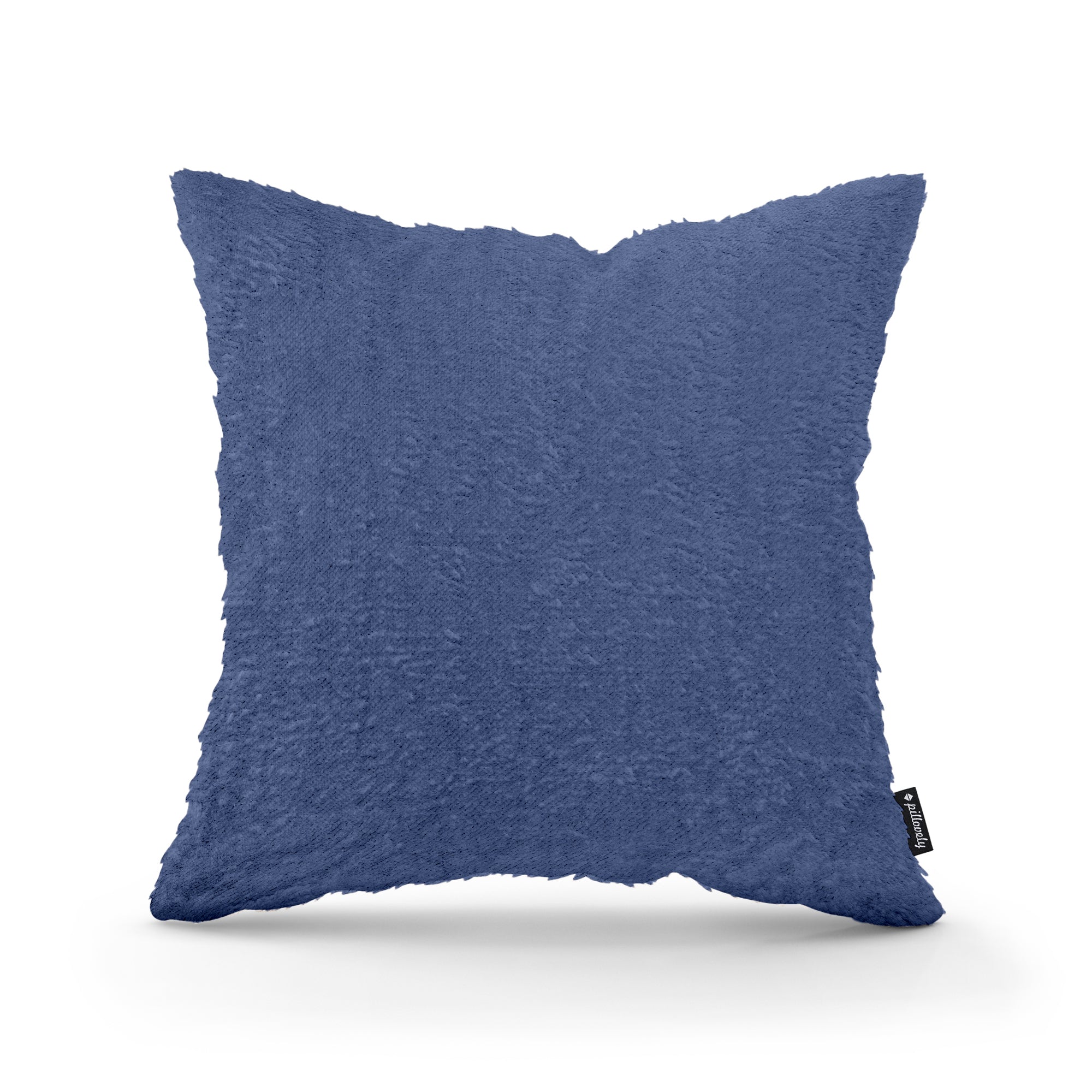 Poduszka dekoracyjna 45×45 cm w stylu glamour | Plusz Atramentowy Nurt (SORRISO 15)