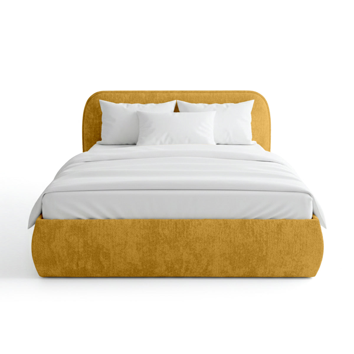 Polsterbett mit Bettkasten im Soft-Modern-Stil | Eterial