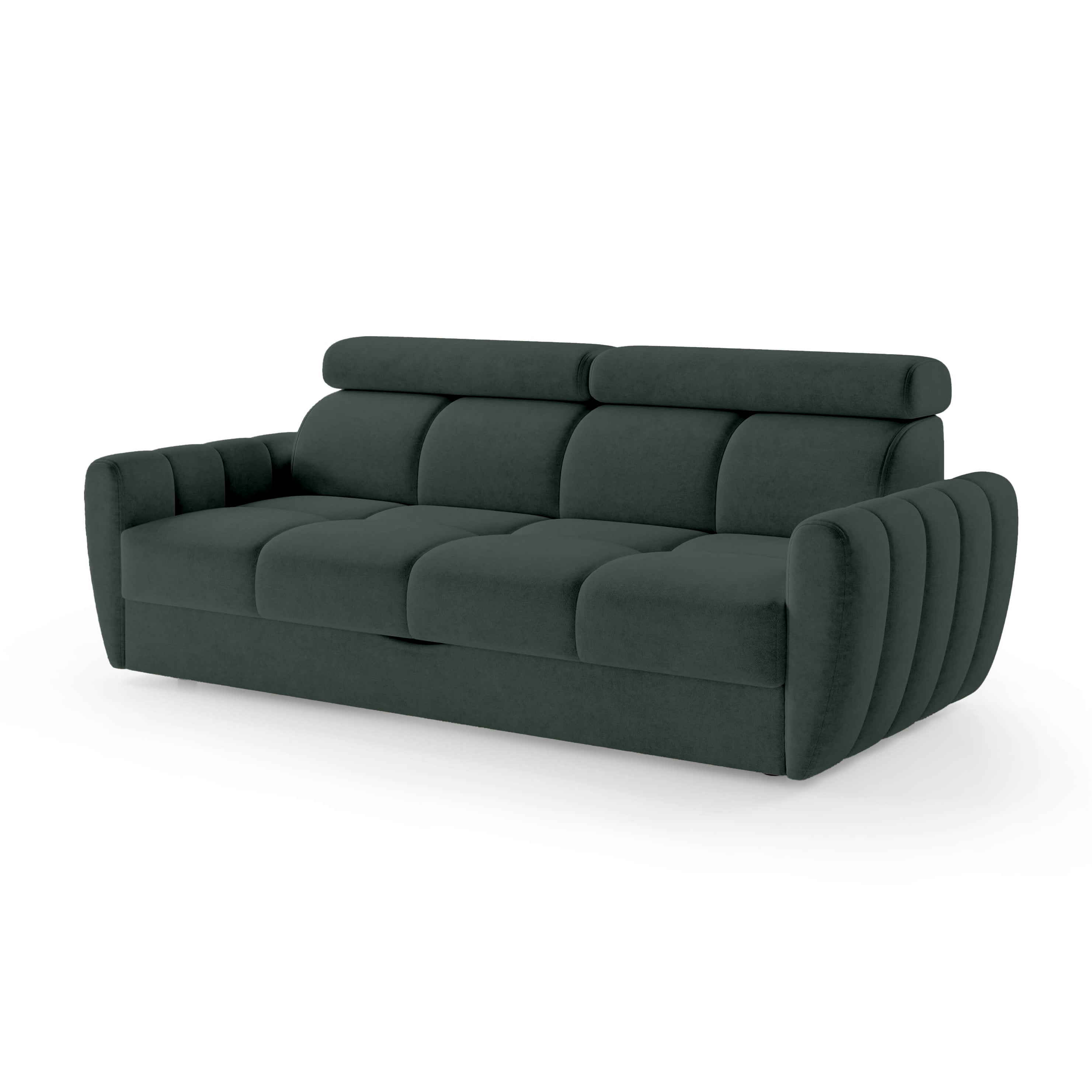 Sofa z funkcją spania 3-osobowa 227 cm w stylu minimalistycznym | Franec