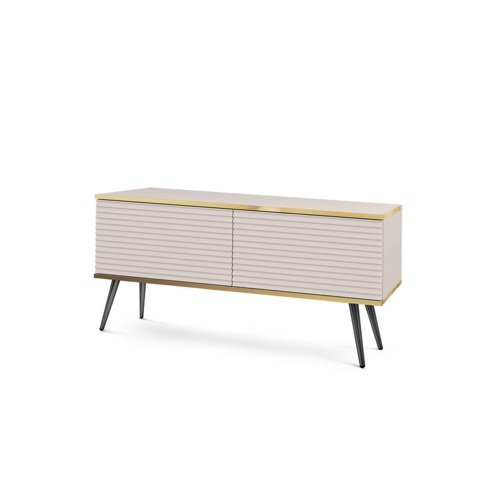 Szafka RTV Meva 135x30 MDF Beżowy Czarny