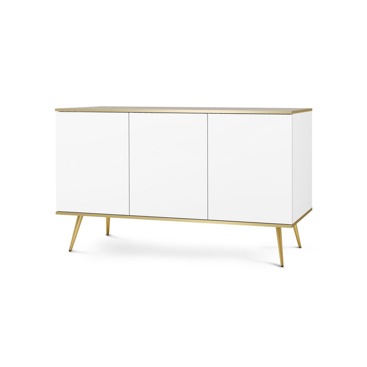 Komoda Meva 160x85 Biały Złota