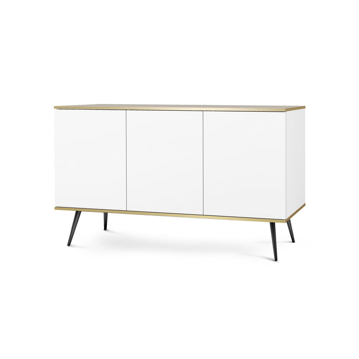 Komoda Meva 160x85 Biały Czarny