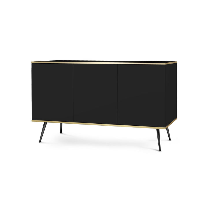 Komoda Meva 160x85 Czarny Czarny