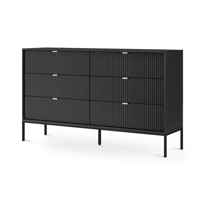 Komoda Roza 154x91 Czarny Czarny