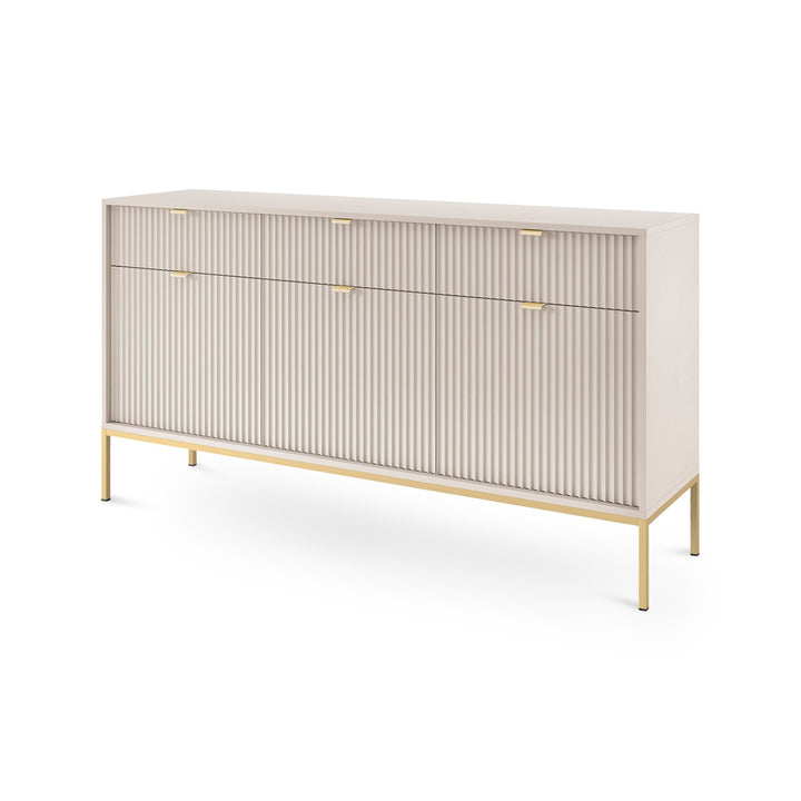 Komoda Roza 154x83 Kaszmir Złota