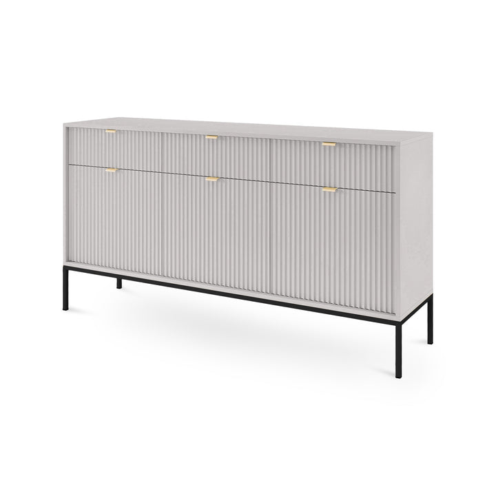 Komoda Roza 154x83 Szary Czarny