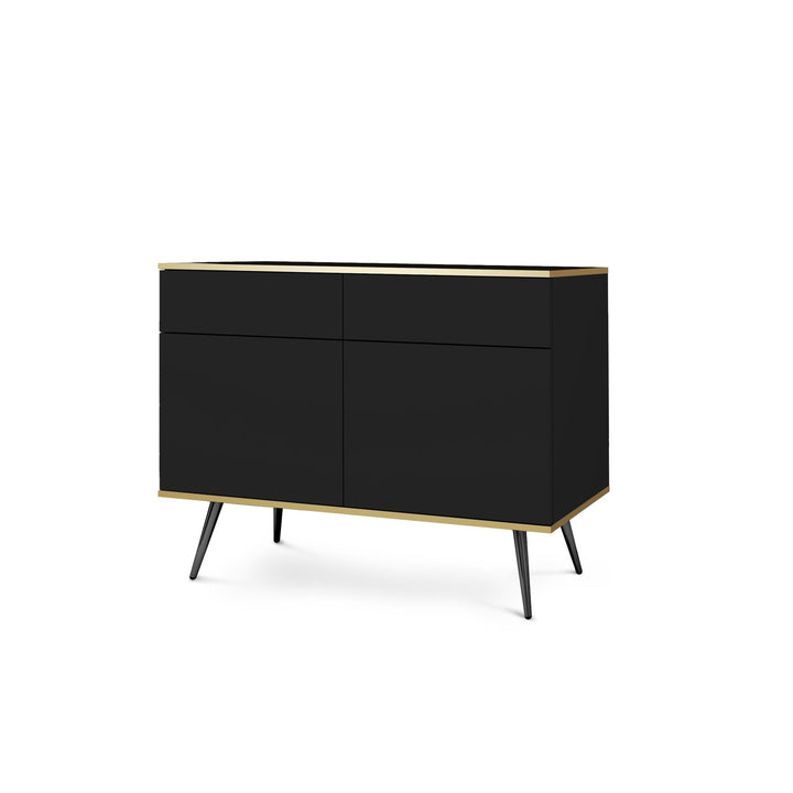 Komoda Meva 107x85 Czarny Czarny