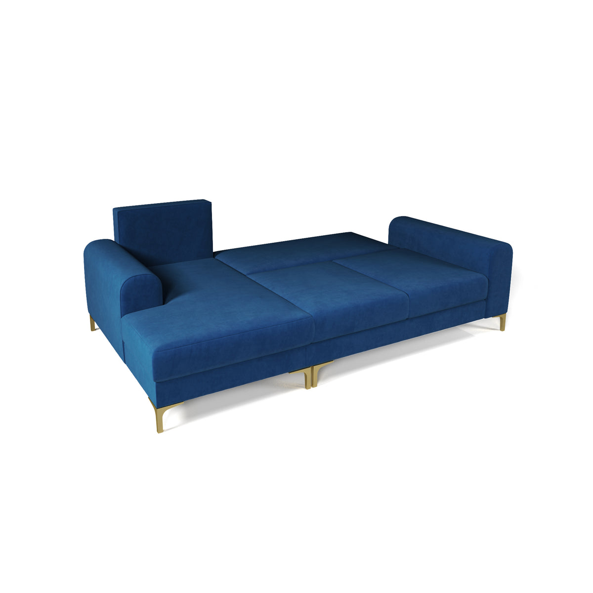 Ecksofa Arpelo 245x145 linksseitig ausgeklappt – Liegefläche 200x120 cm, ausklappbares Ecksofa mit Automatik DL