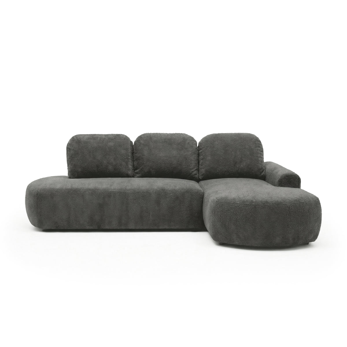 Ecksofa Moluni 263 cm Olivdämmerung (BELLINI 03) rechtsseitig – weiches Ecksofa mit Schlaffunktion