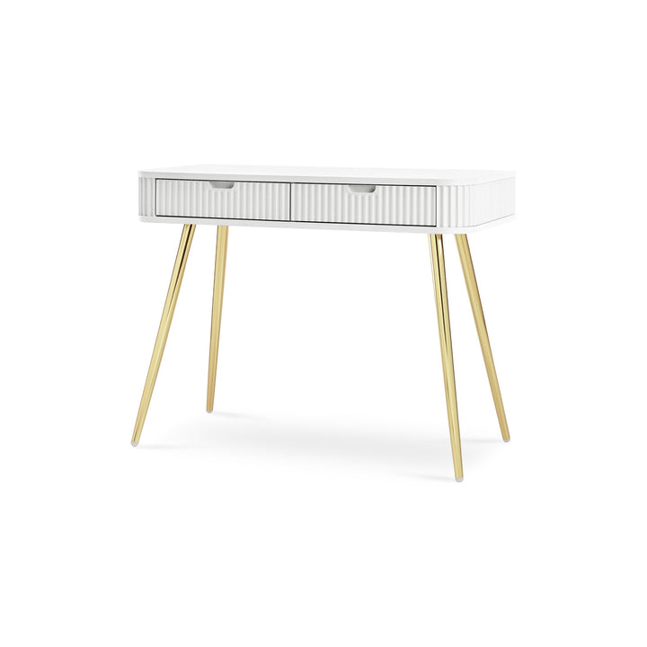 Toaletka Eva 103x80 Biały Złoty