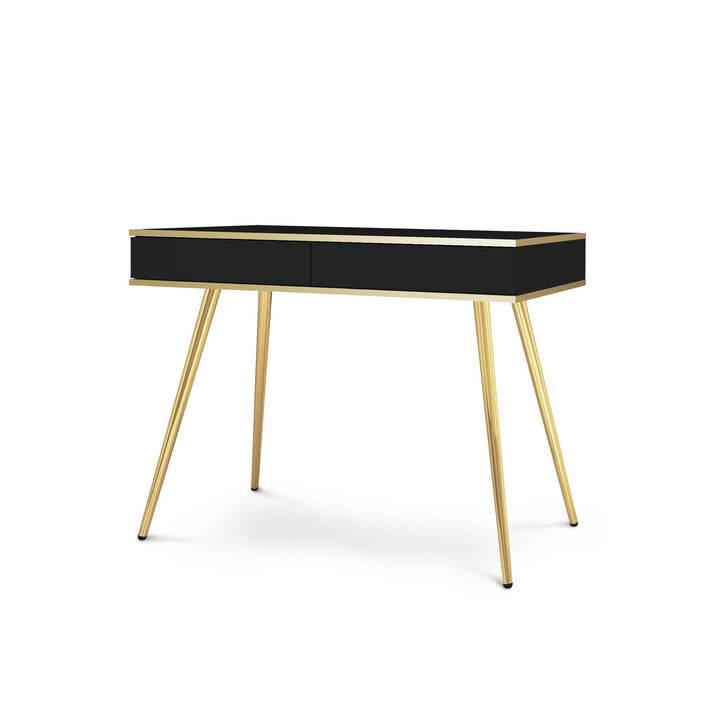 Toaletka Meva 102x80 Czarny Złota