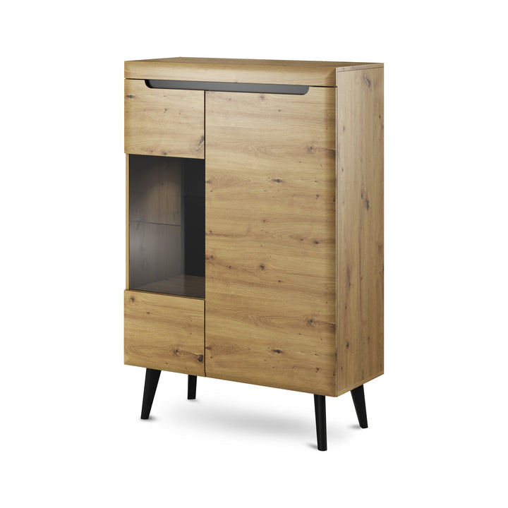 Witryna Trava 90x134 Dąb Artisan