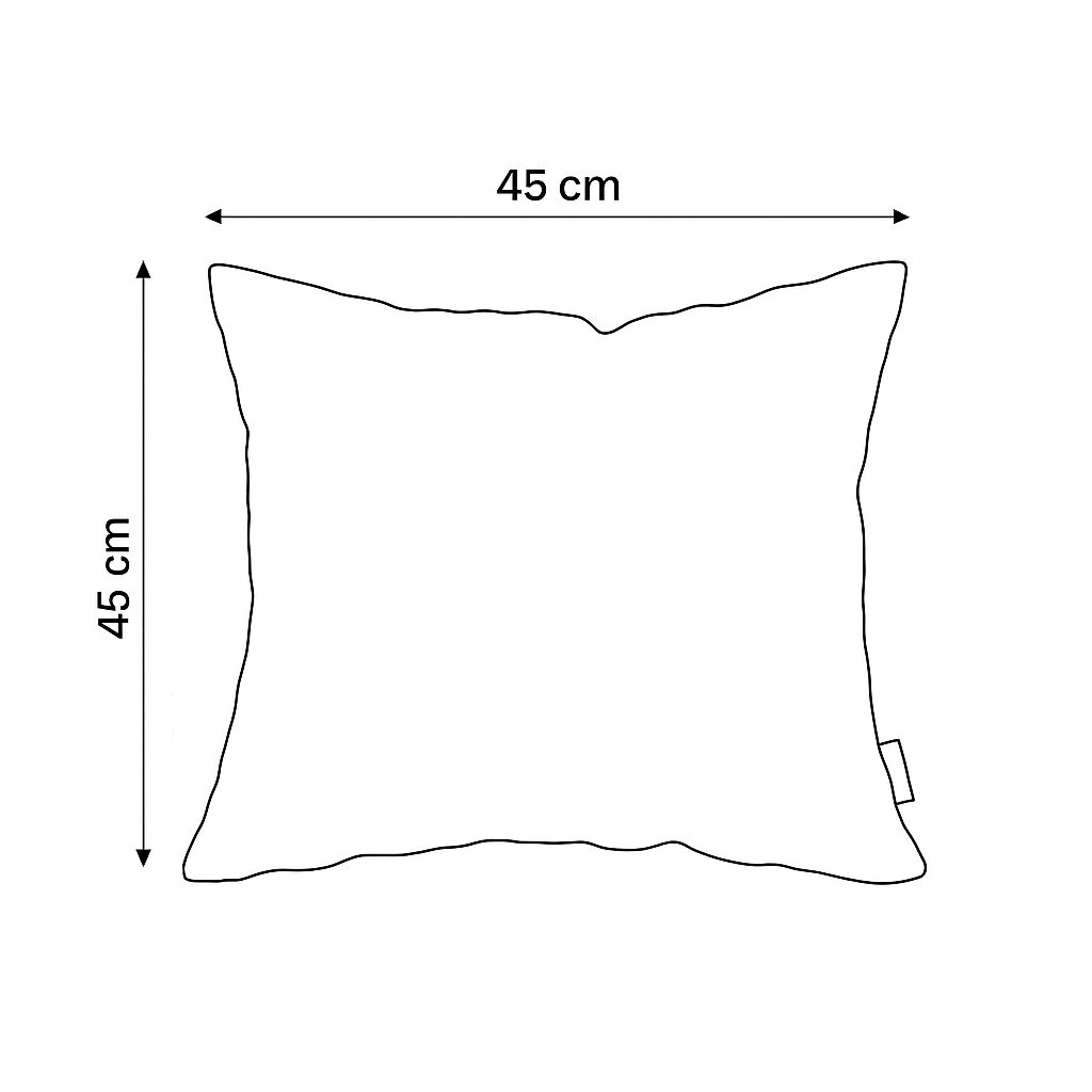 Dekokissen 45x45 cm im minimalistischen Stil | Glatt
