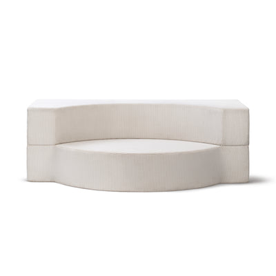 Sofa piankowa modułowa 200 cm z funkcją spania w stylu japandi | Lunaria