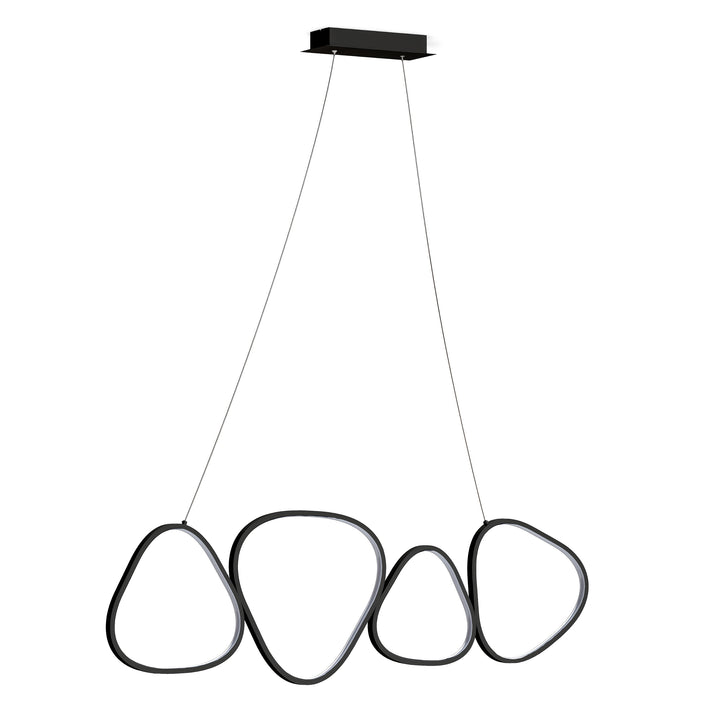 Lampa wisząca LED z pętlami Loria Czarny