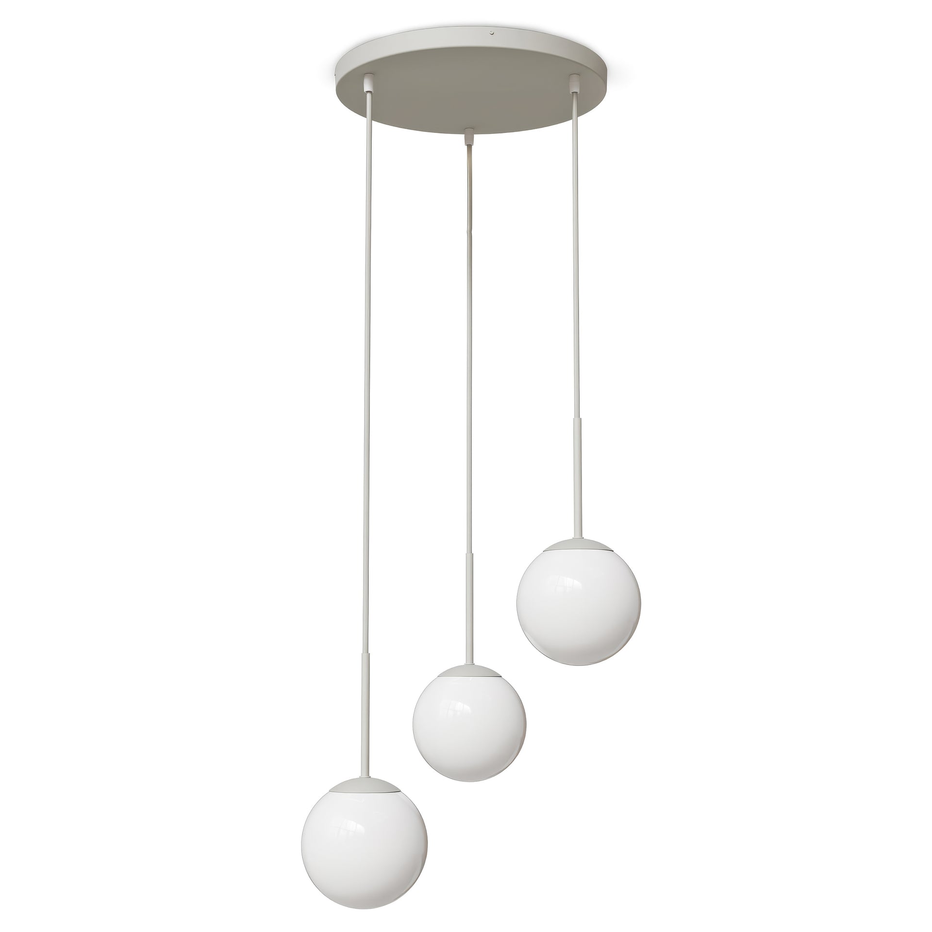 Kaszmirowa lampa wisząca trzy kule Triella