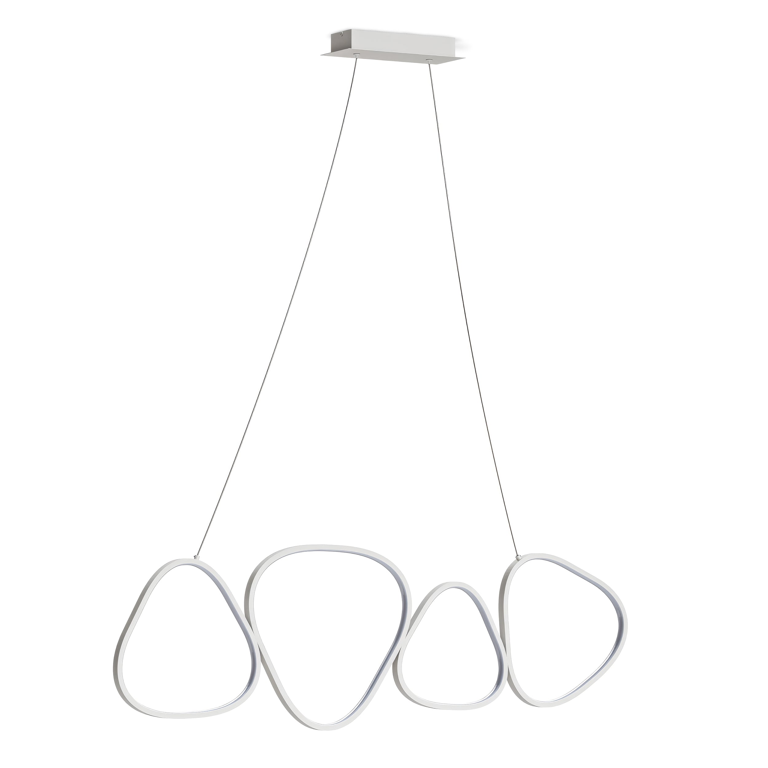 Lampa wisząca LED z pętlami Loria Biały