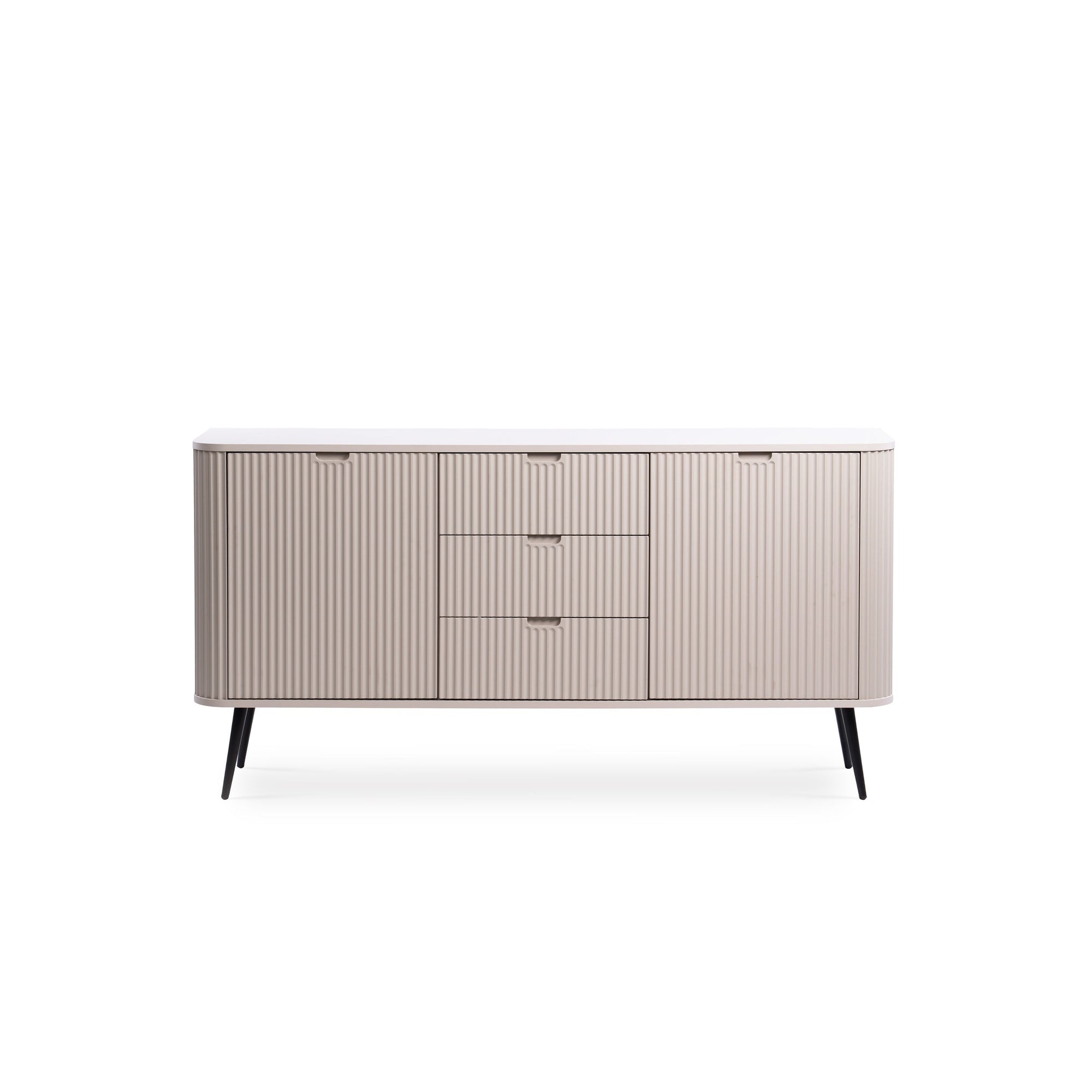 Komoda z drzwiami i szufladami 168x87 w stylu nowoczesnym - cichy domyk, złote lub czarne nóżki | Eva